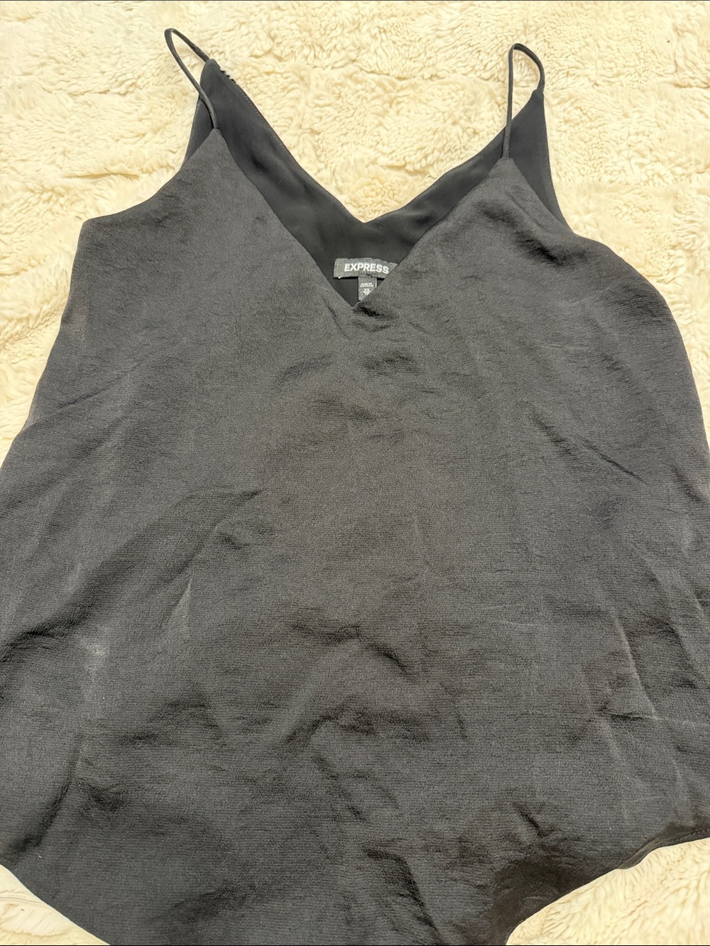 Express Black V-Neck Spaghetti Strap Cami Top